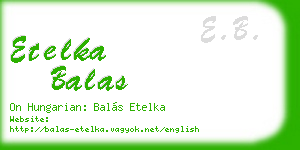 etelka balas business card